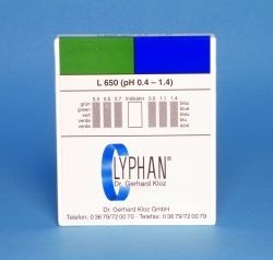 L650 LYPHAN Streifen pH 0,4 bis 1,4