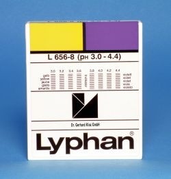 L656-8 - LYPHAN Streifen pH 3,0 bis 4,4 