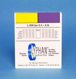 L659 LYPHAN Streifen pH 2,4 bis 4,3