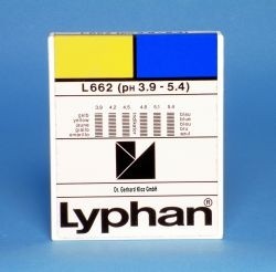 L662 LYPHAN Streifen pH 3,9 bis 5,4