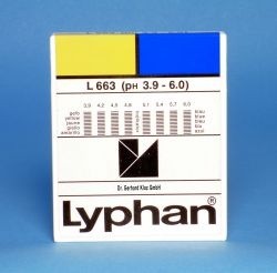 L663 LYPHAN Streifen pH 3,9 bis 6,0