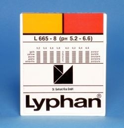 L665-8 - LYPHAN Streifen pH 5,2 bis 6,6 