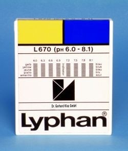 L670 LYPHAN Streifen pH 6,0 bis 8,