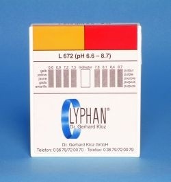L672 LYPHAN Streifen pH 6,6 bis 8,7