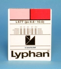 L677 LYPHAN Streifen pH 8,8 bis 10,0