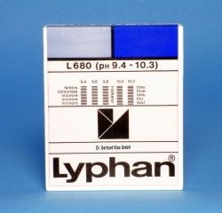 L680 LYPHAN Streifen pH 9,4 bis 10,3