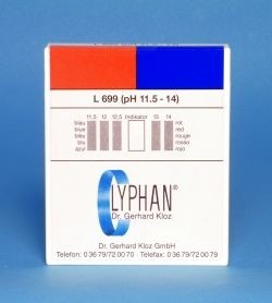 L699 LYPHAN Streifen pH 11,5 bis 14,0
